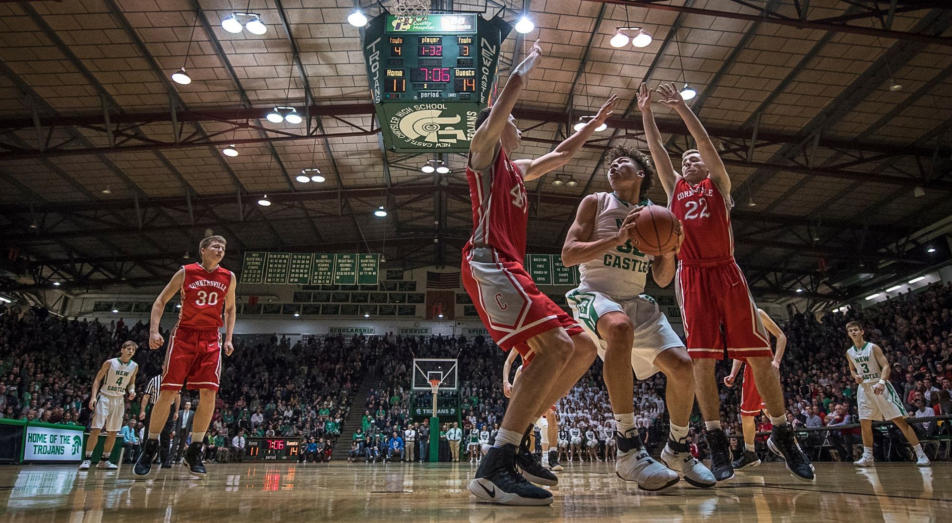 World's Largest High School Basketball Gym: world record in New Castle, Indiana
