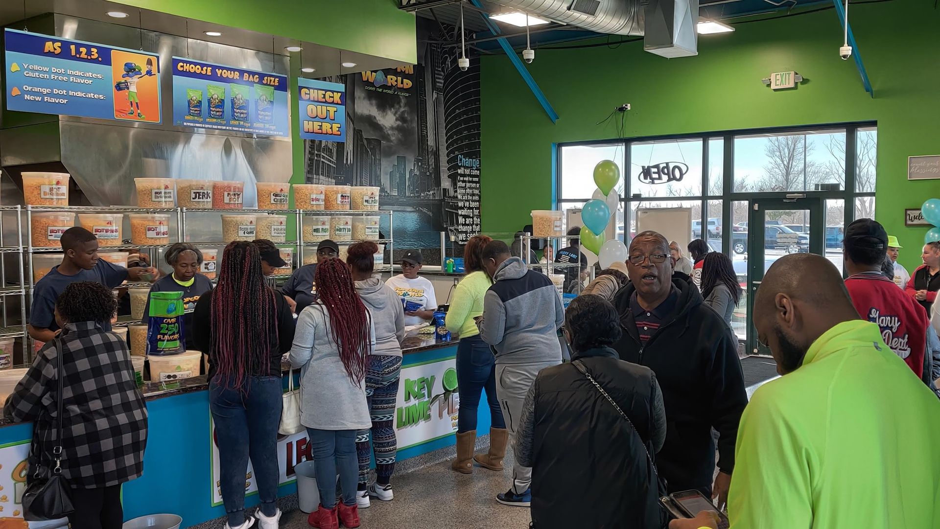 
World's Largest Gourmet Popcorn Store: world record in Gary, Indiana