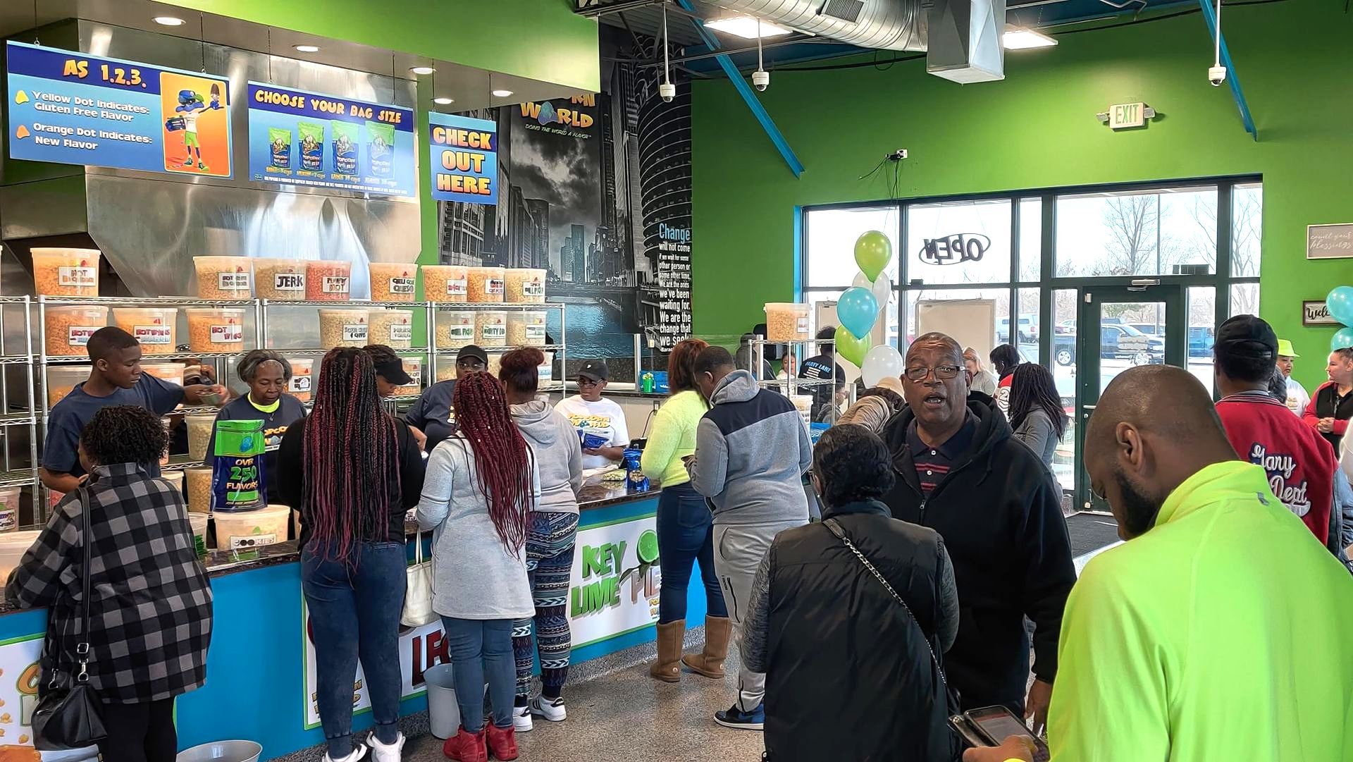 World's Largest Gourmet Popcorn Store: world record in Gary, Indiana