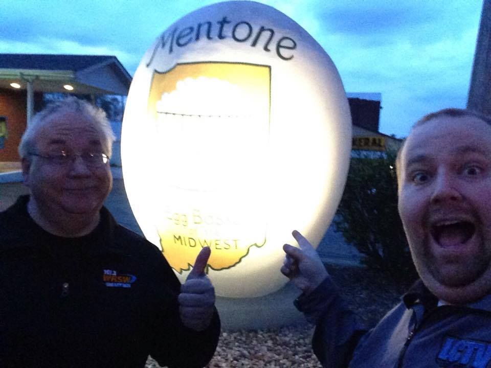 World’s Largest Egg Sculpture: world record in Mentone, Indiana