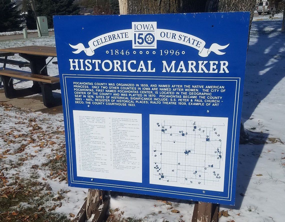 World’s Largest Indian Maiden Monument: world record in Pocahontas, Iowa