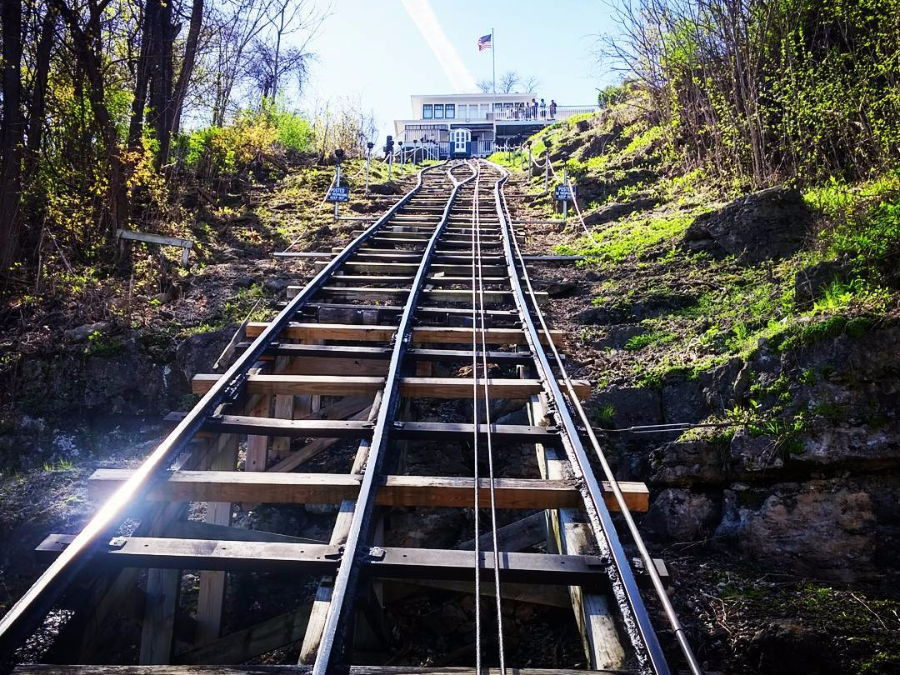 World’s Shortest And Steepest Scenic Railway: world record in Dubuque, Iowa
