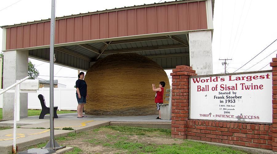 World’s Largest Ball of Twine: world record in Cawker City, Kansas