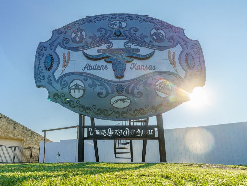 World’s Largest Belt Buckle: world record in Abilene, Kansas