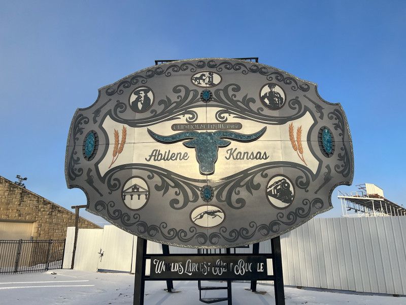 World’s Largest Belt Buckle: world record in Abilene, Kansas