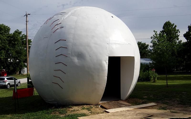 World’s Largest Baseball Sculpture: world record in Muscotah, Kansas