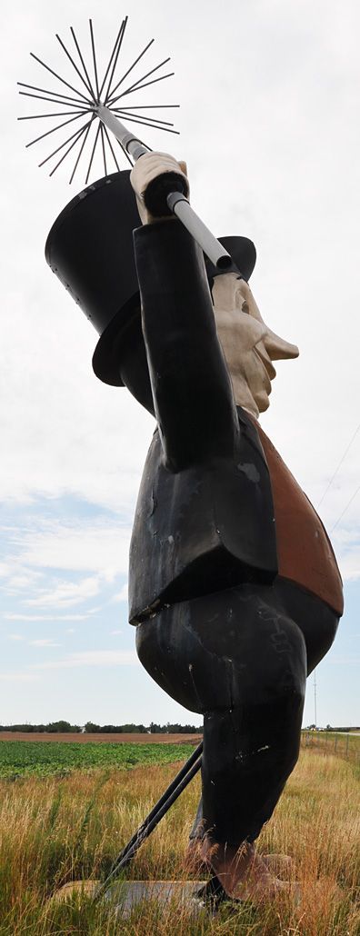 World’s Largest Chimney Sweep Sculpture: world record in McPherson, Kansas