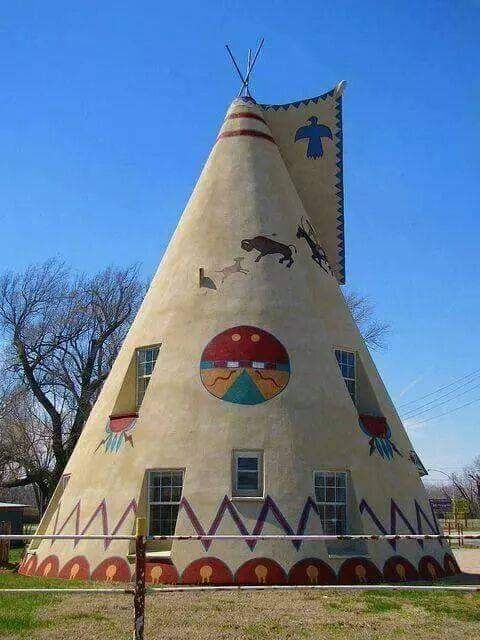 World's Largest Concrete TeePee: world record in Lawrence, Kansas