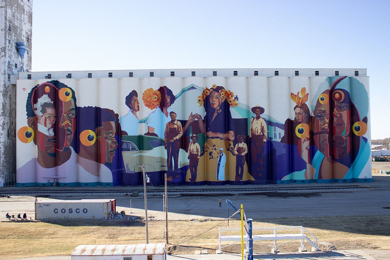 World’s Largest Mural by a Single Artist: world record in Wichita, Kansas