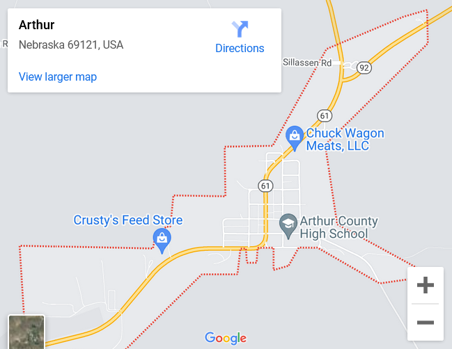 World's Smallest Courthouse: world record  in Arthur, Nebraska