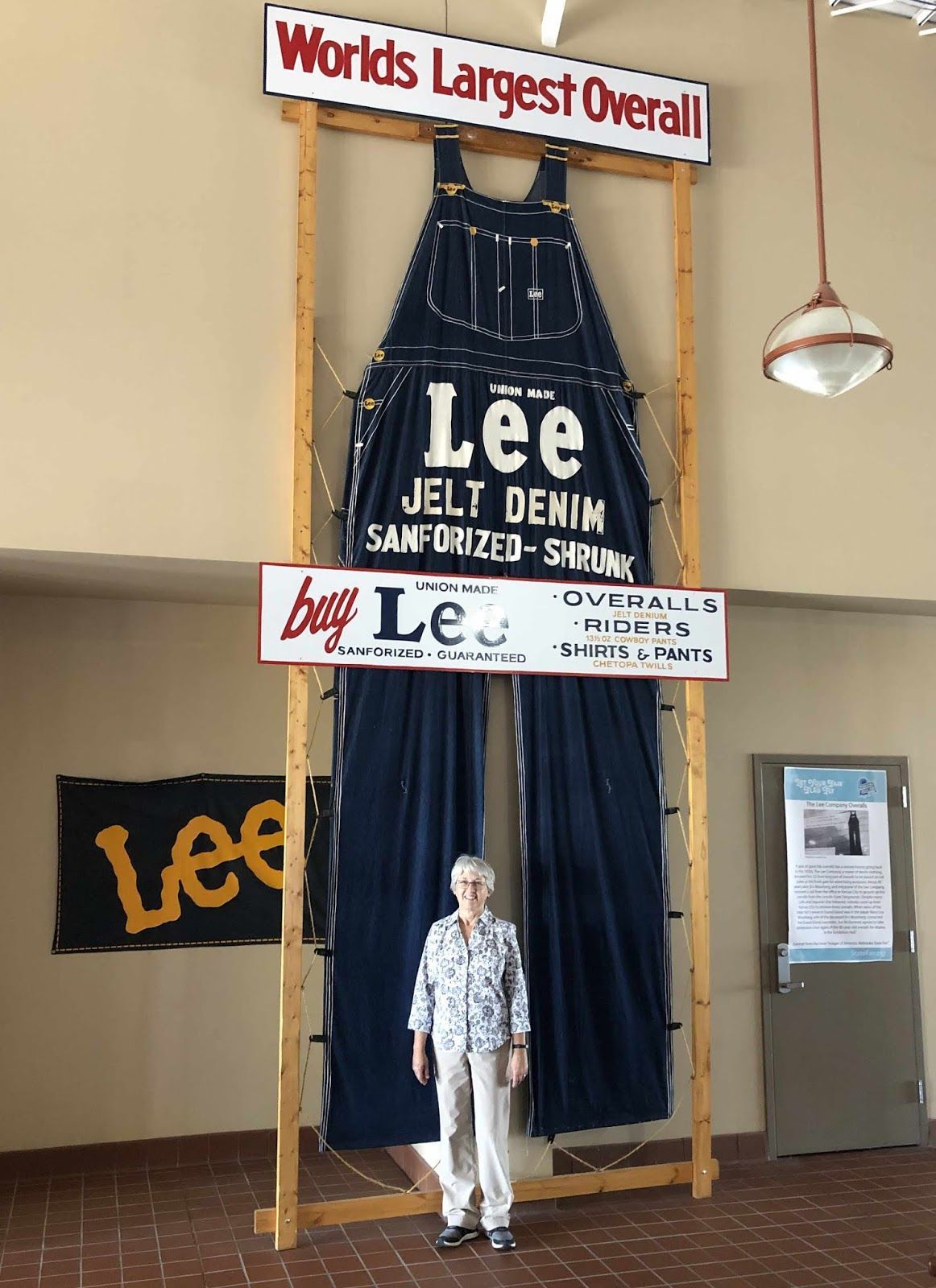 
World's Largest Pair of Vintage Overalls: world record in Grand Island, Nebraska