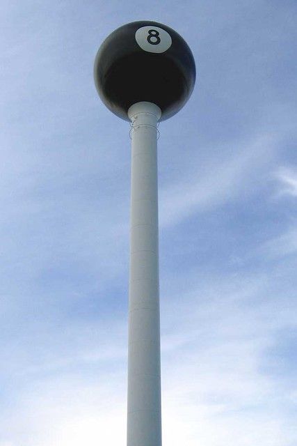 World's Largest 8 Ball Sculpture: world record in Tipton, Missouri