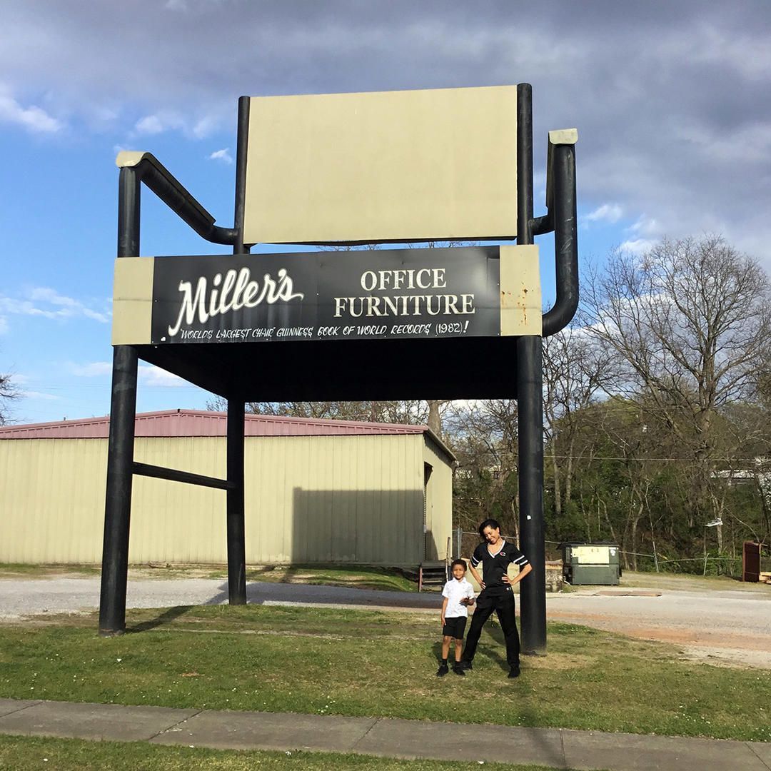
World's Largest Office Chair: world record in Anniston, Alabama