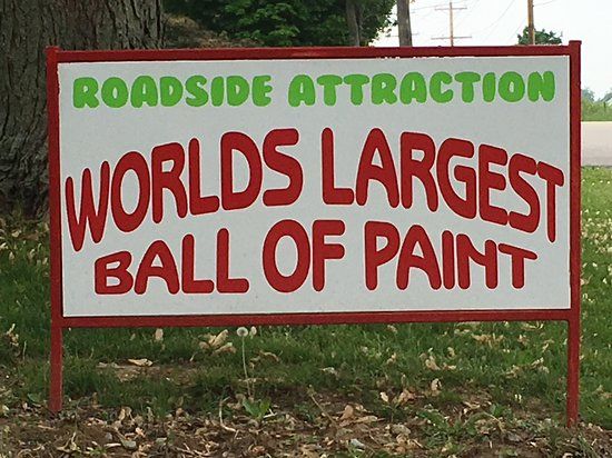 World's Largest Ball of Paint: world record in Alexandria, Indiana