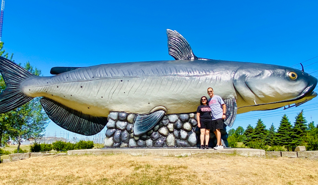 World's Largest Catfish Statue: world record in Wahpeton, North Dakota World's Largest Catfish Statue: world record in Wahpeton, North Dakota