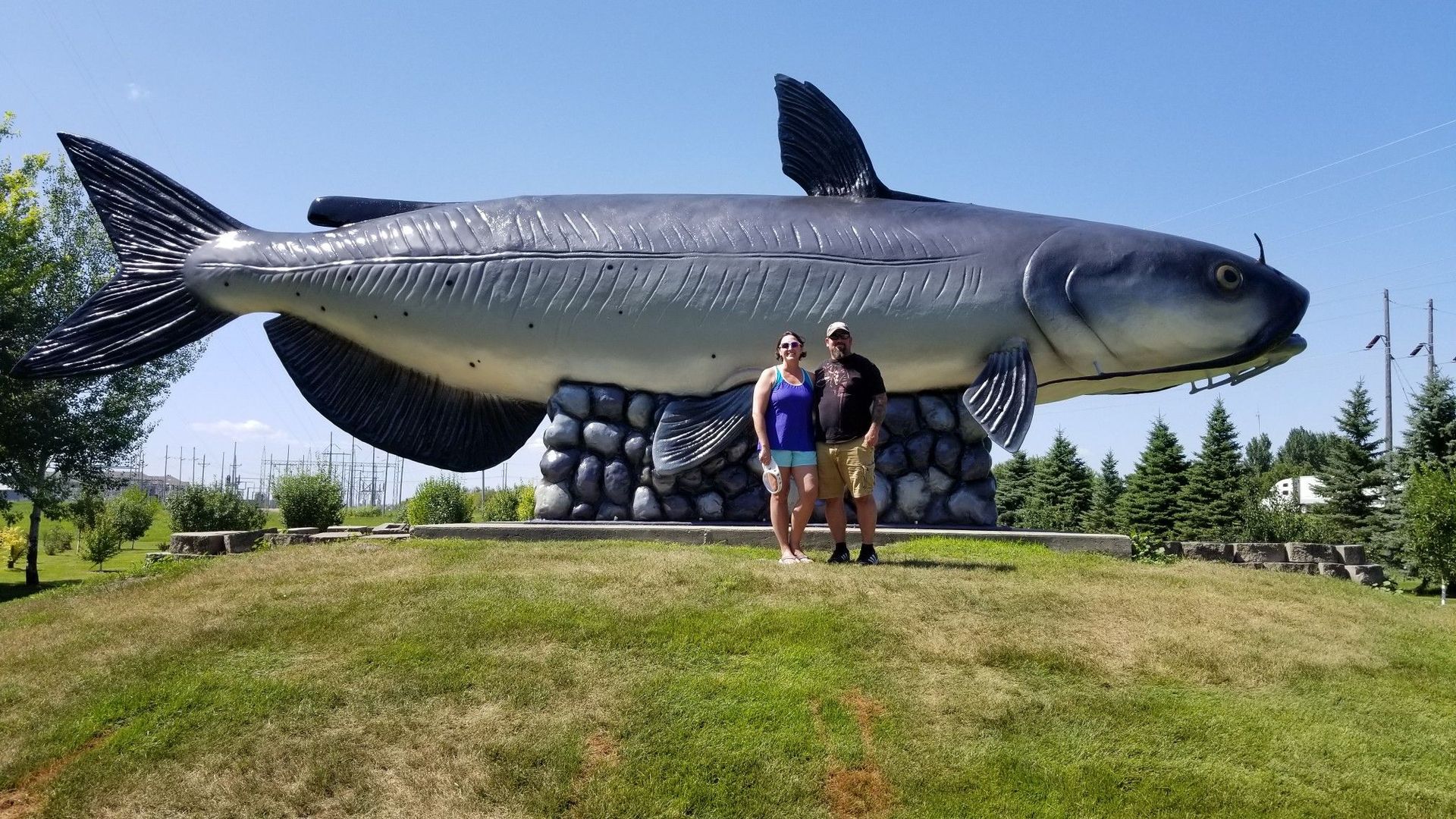 World's Largest Catfish Statue: world record in Wahpeton, North Dakota World's Largest Catfish Statue: world record in Wahpeton, North Dakota