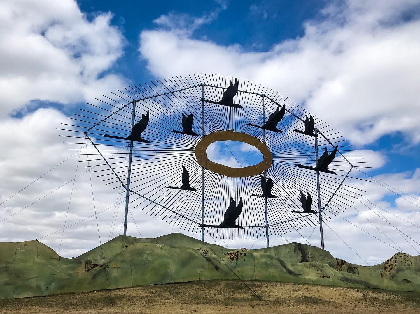 World's Largest Scrap Metal Sculpture: world record in Gladstone, North Dakota World's Largest Scrap Metal Sculpture: world record in Gladstone, North Dakota