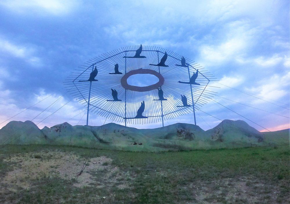 World's Largest Scrap Metal Sculpture: world record in Gladstone, North Dakota
