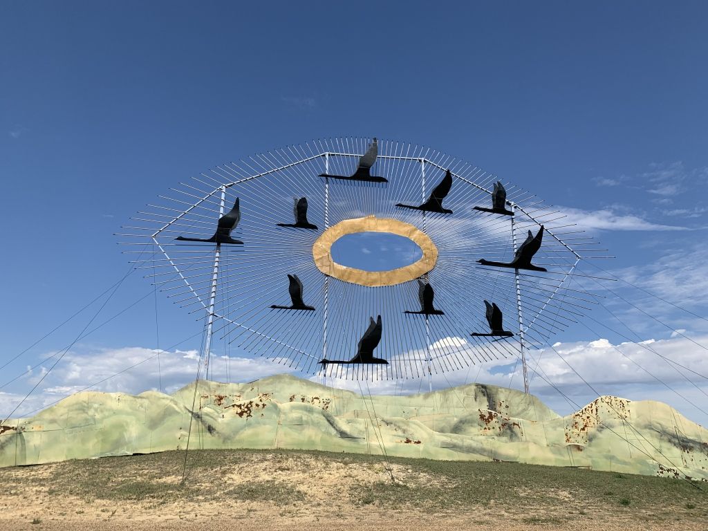 World's Largest Scrap Metal Sculpture: world record in Gladstone, North Dakota World's Largest Scrap Metal Sculpture: world record in Gladstone, North Dakota