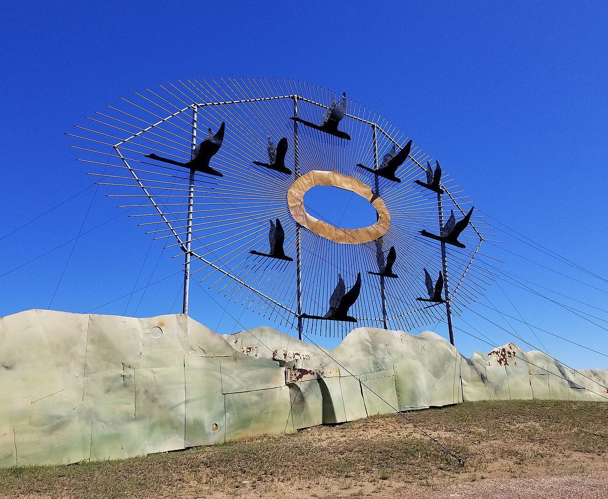 World's Largest Scrap Metal Sculpture: world record in Gladstone, North Dakota World's Largest Scrap Metal Sculpture: world record in Gladstone, North Dakota