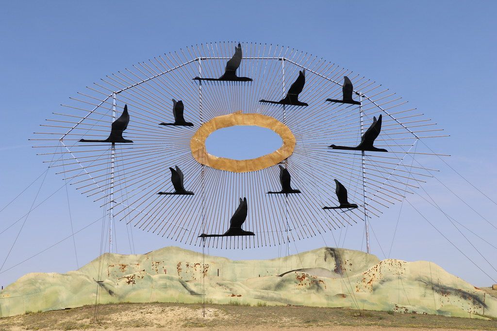 World's Largest Scrap Metal Sculpture: world record in Gladstone, North Dakota World's Largest Scrap Metal Sculpture: world record in Gladstone, North Dakota