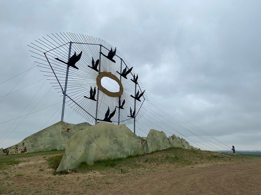 World's Largest Scrap Metal Sculpture: world record in Gladstone, North Dakota World's Largest Scrap Metal Sculpture: world record in Gladstone, North Dakota