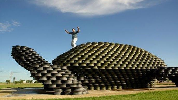 World's Largest Man-Made Turtle: world record in Dunseith, North Dakota World's Largest Man-Made Turtle: world record in Dunseith, North Dakota