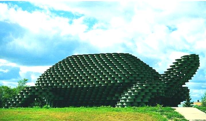World's Largest Man-Made Turtle: world record in Dunseith, North Dakota World's Largest Man-Made Turtle: world record in Dunseith, North Dakota