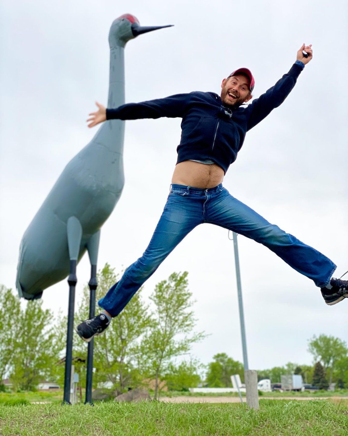 World's Largest Sandhill Crane Sculpture: world record in Steele, North Dakota
