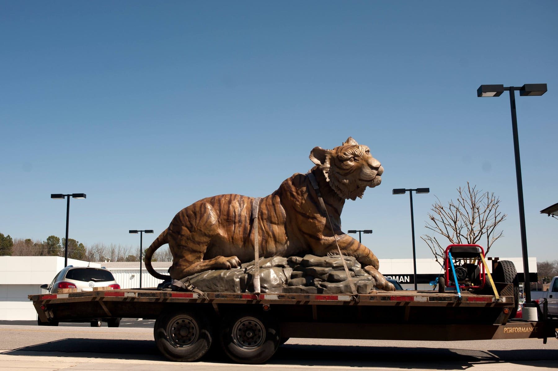 World’s Largest Golden Tiger Sculpture: world record in Gainesville, Georgia