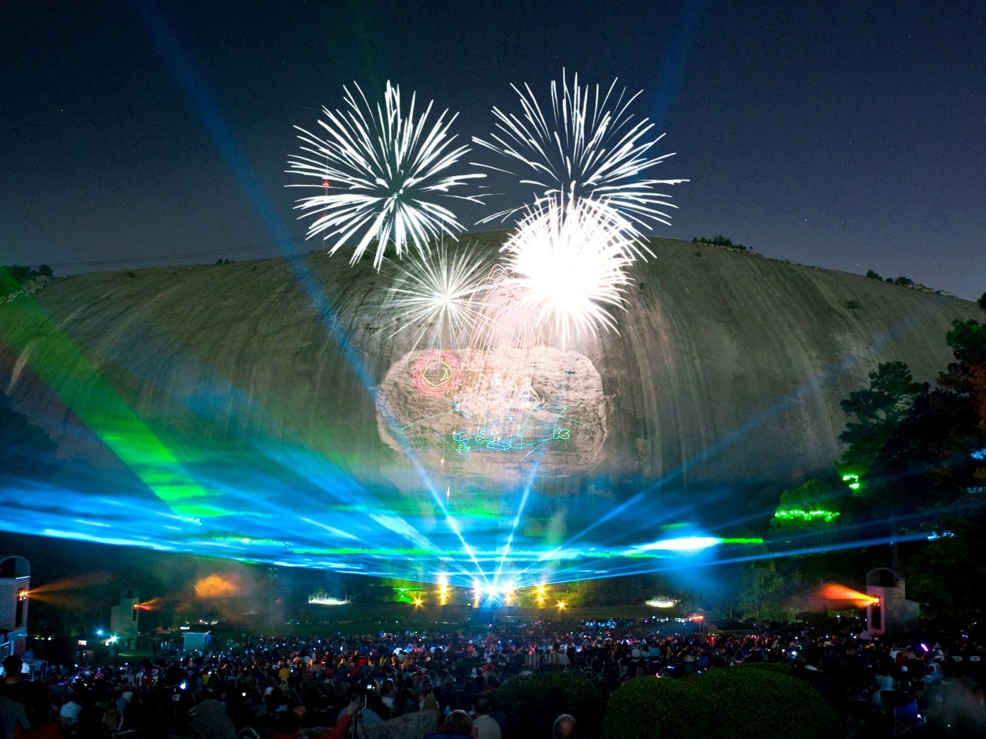 World's Largest Exposed Granite Outcrop: world record in Stone Mountain, Georgia