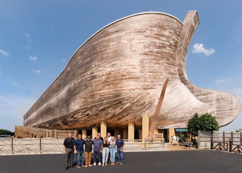 World’s largest freestanding timber frame structure: world record in Williamstown, Kentucky