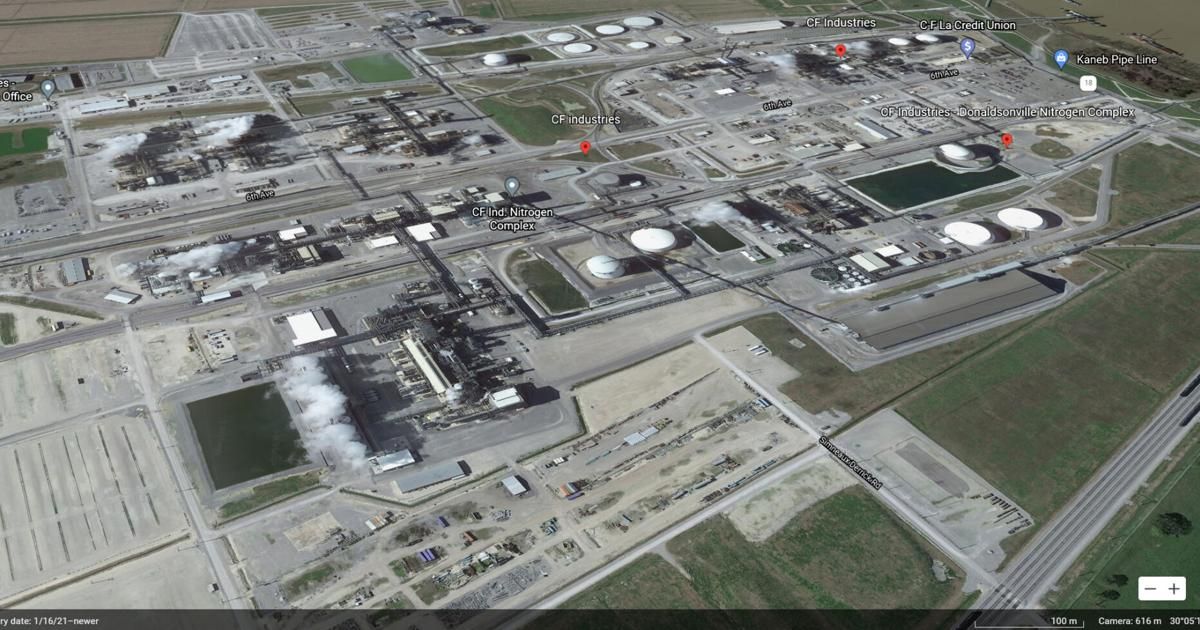 World's largest ammonia production complex: world record in Donaldsonville, Louisiana
