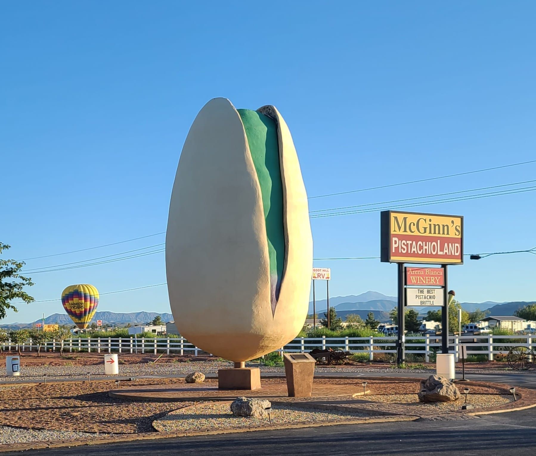 World’s Largest Pistachio Monument, world record in North Alamogordo, New Mexico
