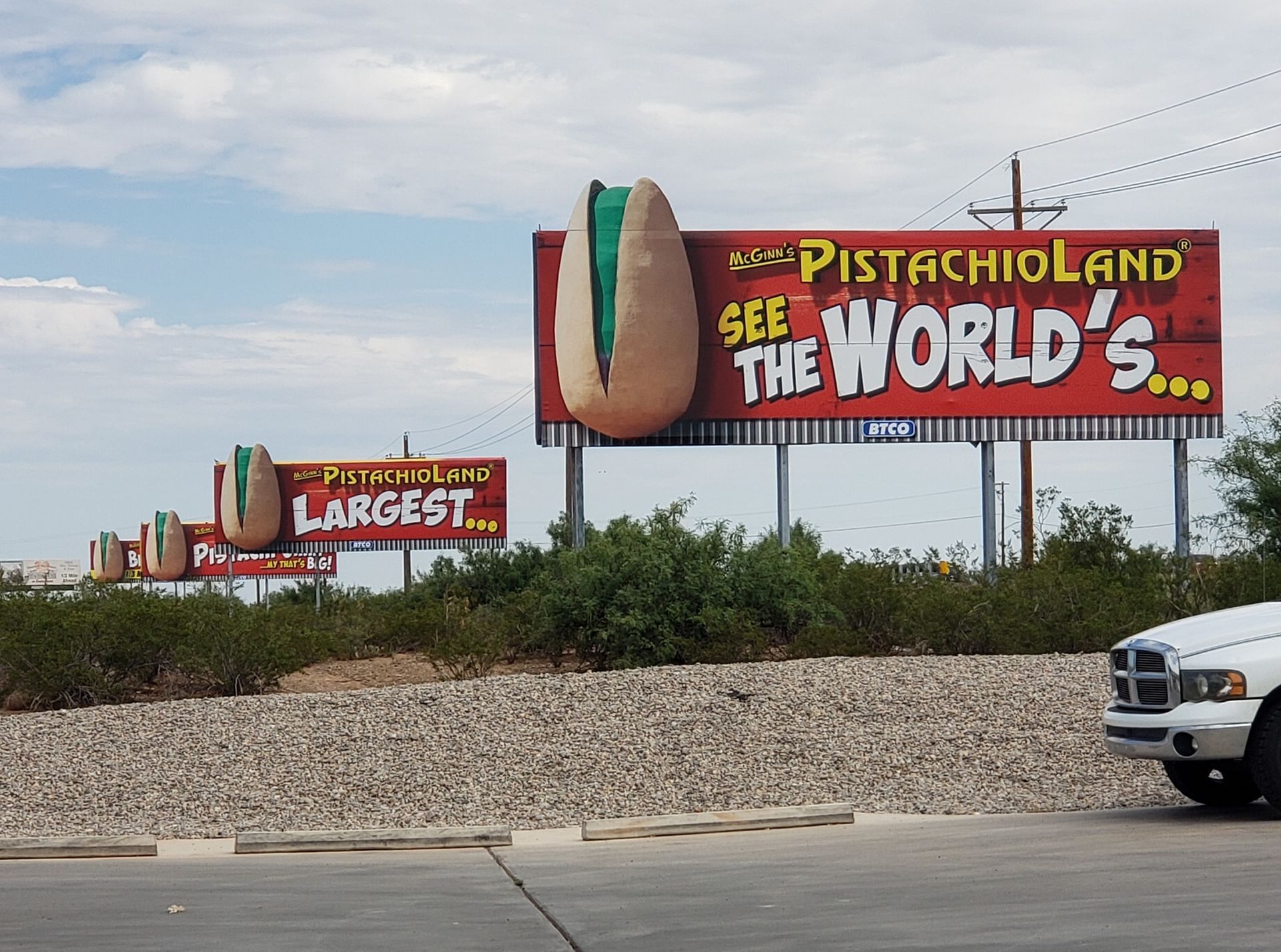 World’s Largest Pistachio Monument, world record in North Alamogordo, New Mexico