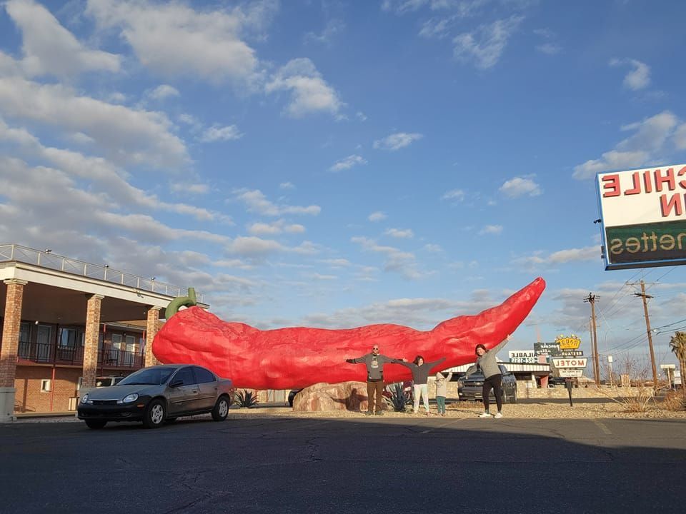 World's Largest Chile Pepper Sculpture, world record in Las Cruces, New Mexico
