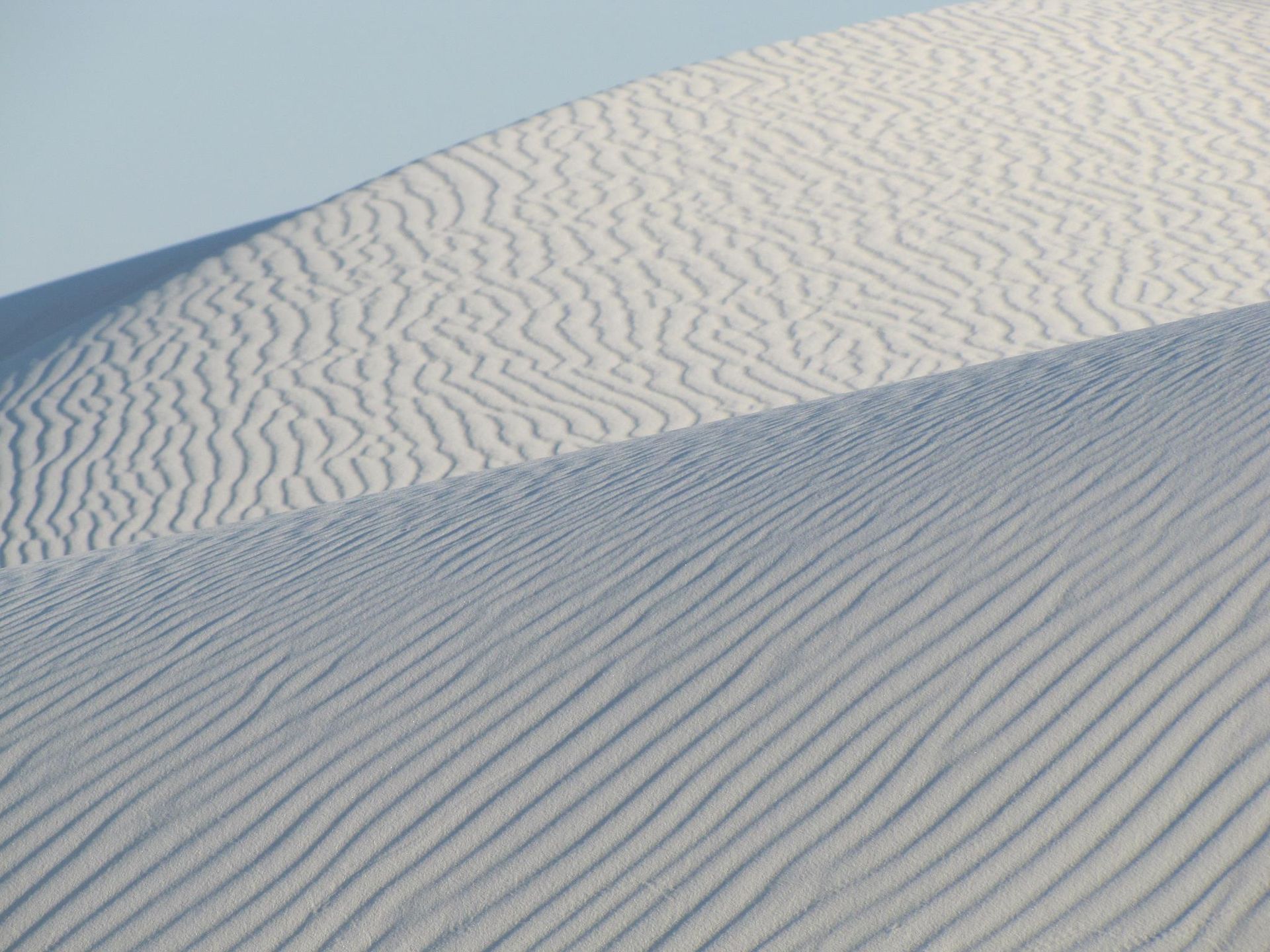 World's largest gypsum dunefield, world record in White Sands National Park, New Mexico