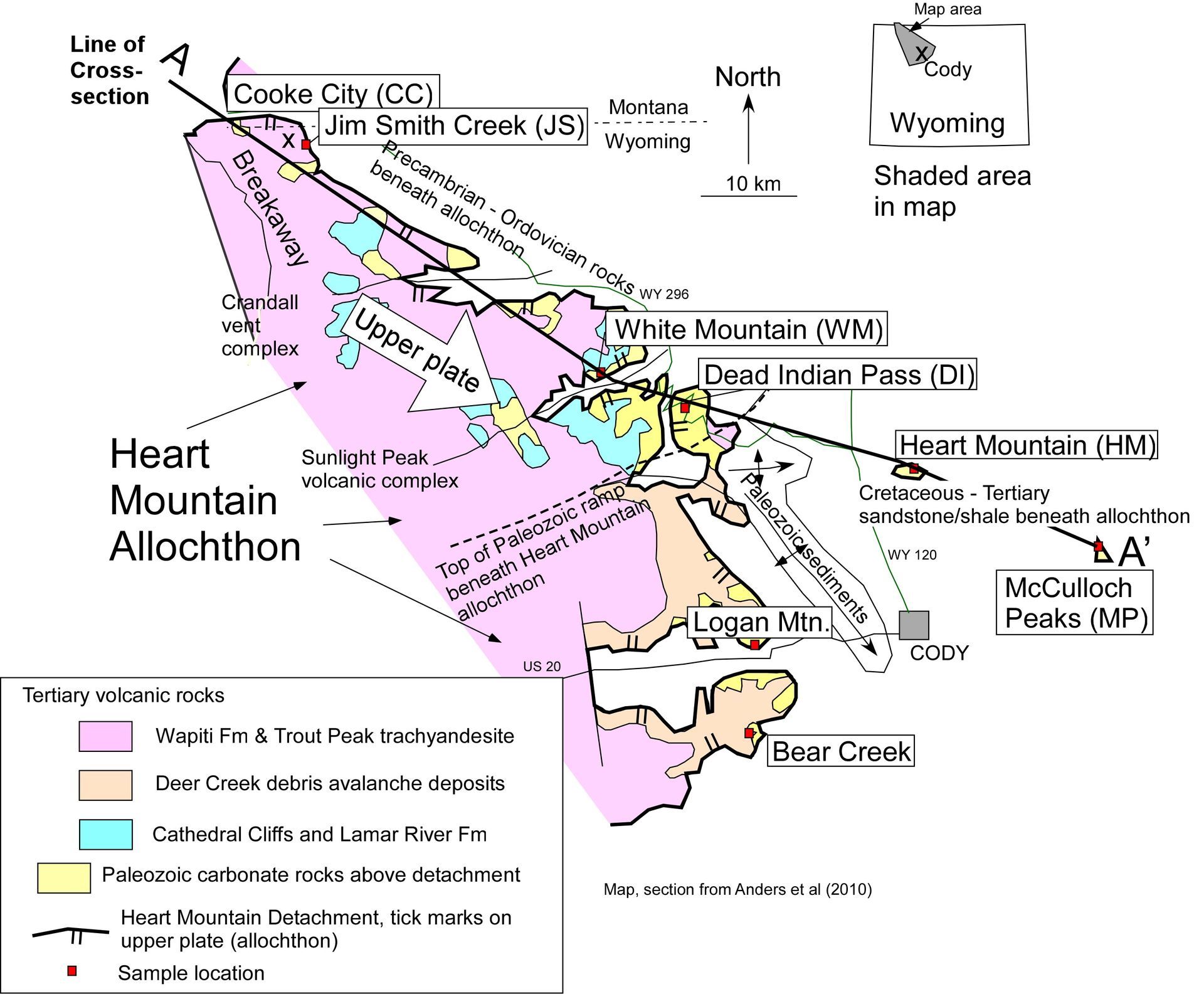 Largest known sub-aerial landslide on Earth, world record in Wyoming Largest known sub-aerial landslide on Earth, world record in Wyoming