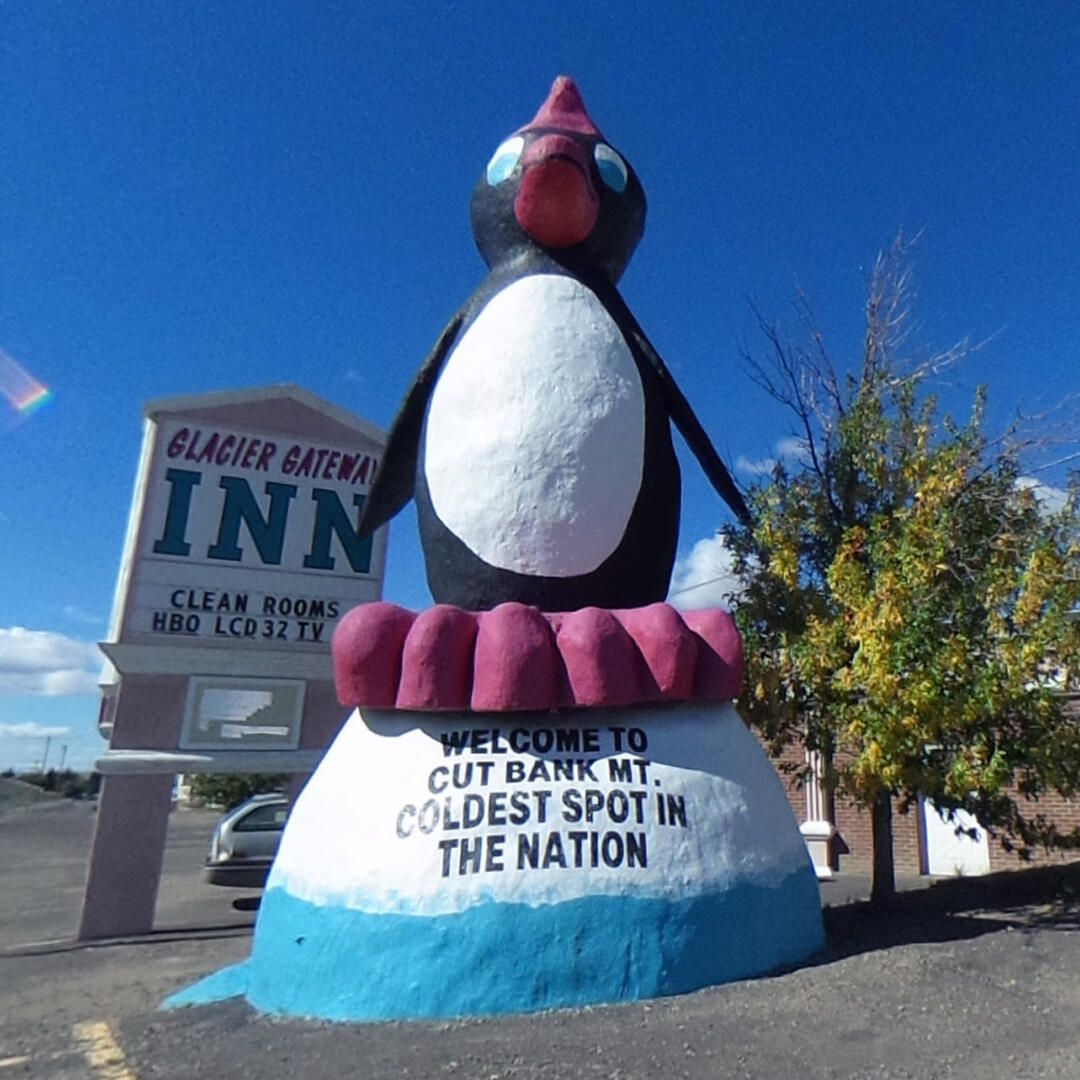 World’s Largest Penguin Statue, world record in Cut Bank, Montana
