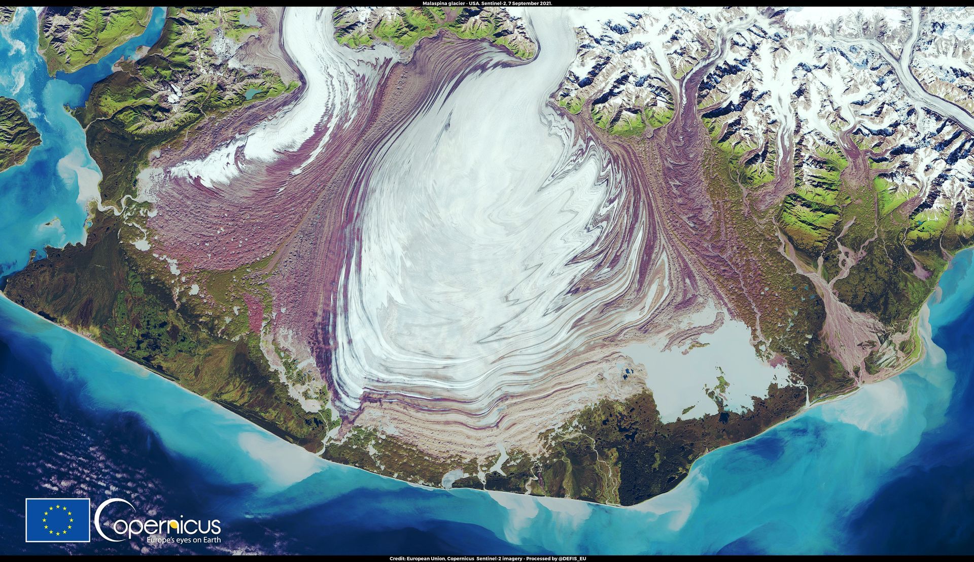 World's Largest Piedmont Glacier, world record in Alaska
