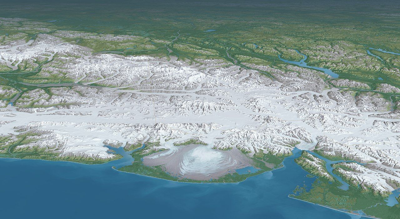 World's Largest Piedmont Glacier, world record in Alaska