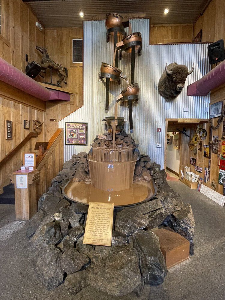 Worlds Largest Chocolate Waterfall, world record in Anchorage, Alaska