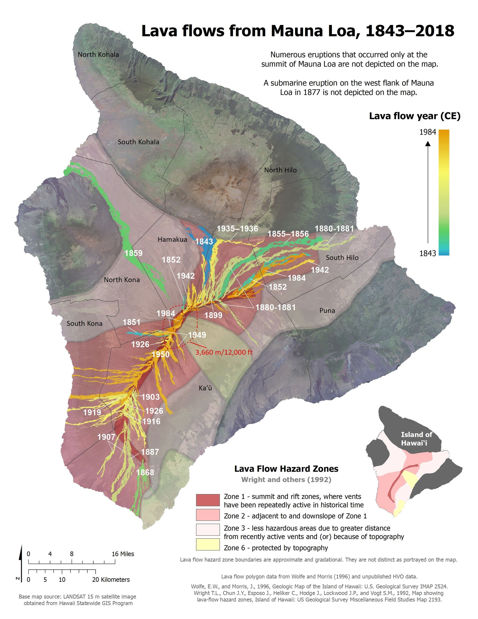 World's Largest Active Volcano, world record in Hawaii