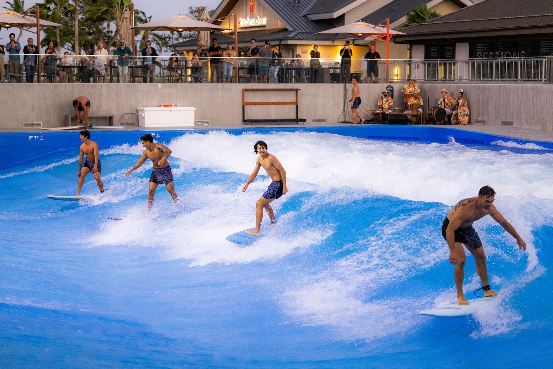 World's largest deep-water standing surf wave, world record in Ewa Beach, Hawaii
