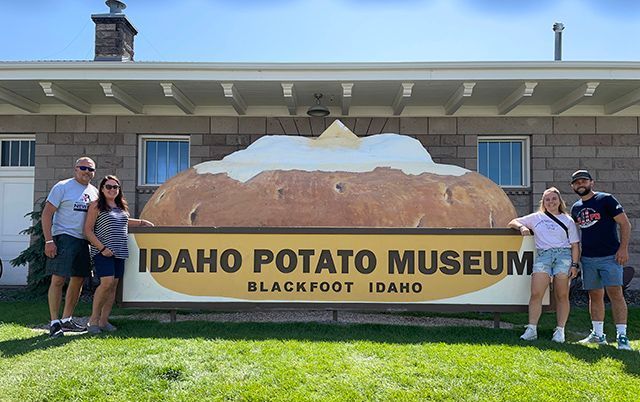 World's Largest Baked Potato with Topping Sculpture, world record in Blackfoot, Idaho
