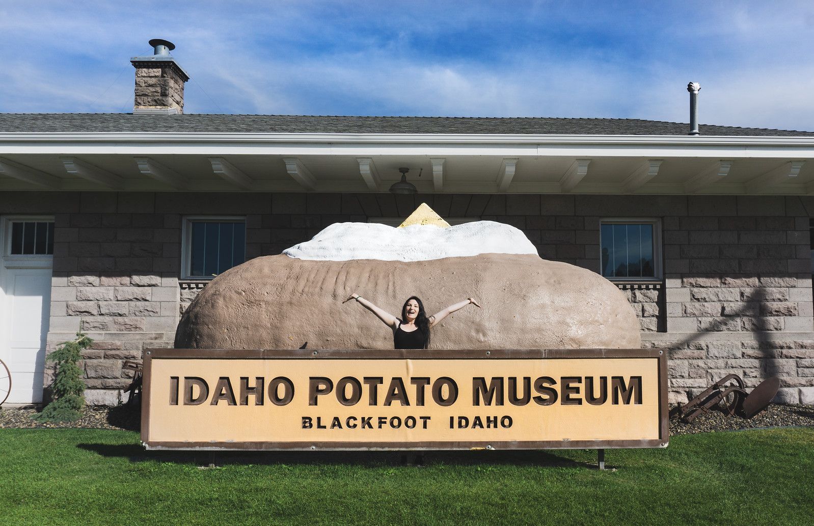 World's Largest Baked Potato with Topping Sculpture, world record in Blackfoot, Idaho
