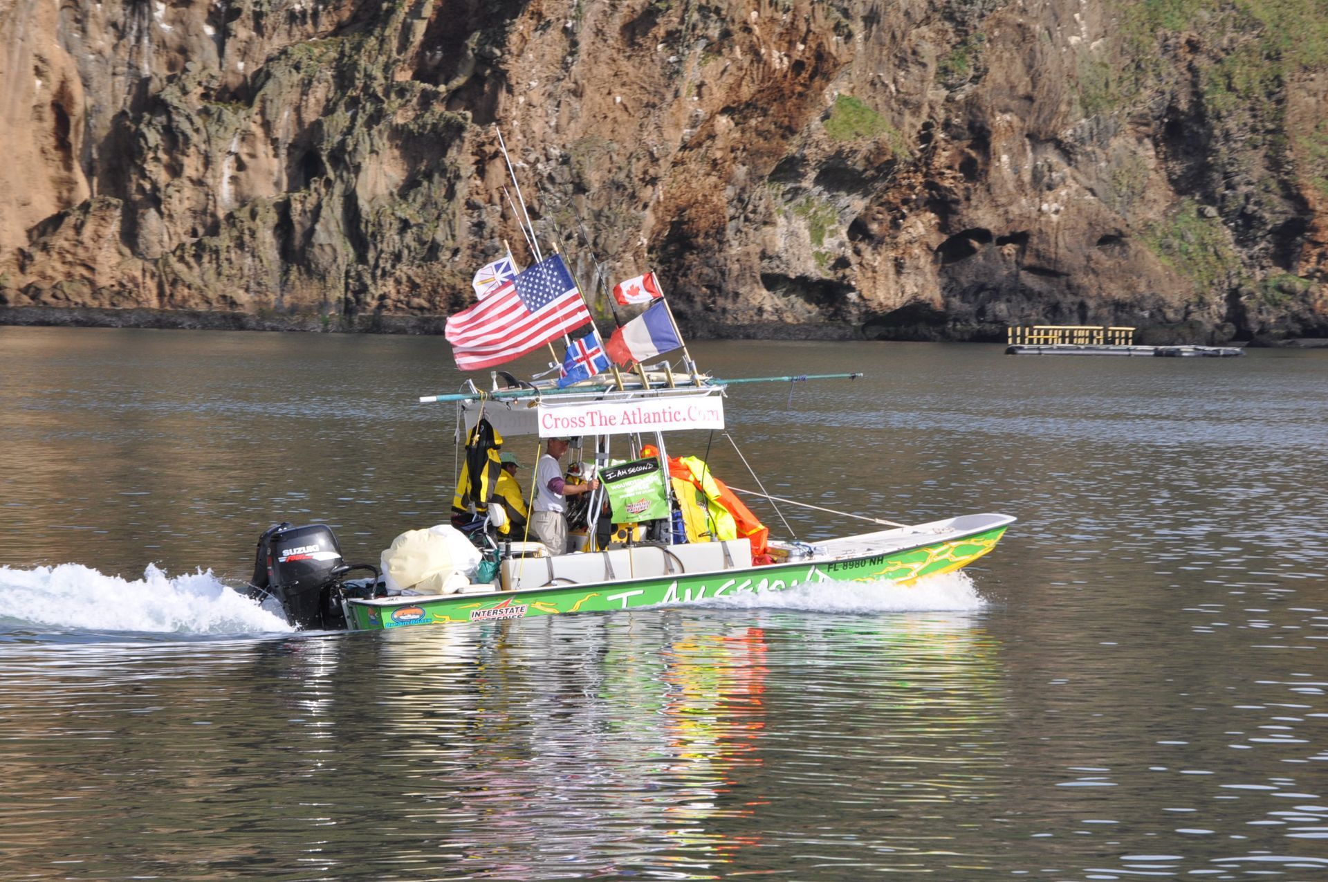 The First Flats Boat to Cross The Atlantic Ocean Unassisted, world record set by Ralph Brown and Robert Brown