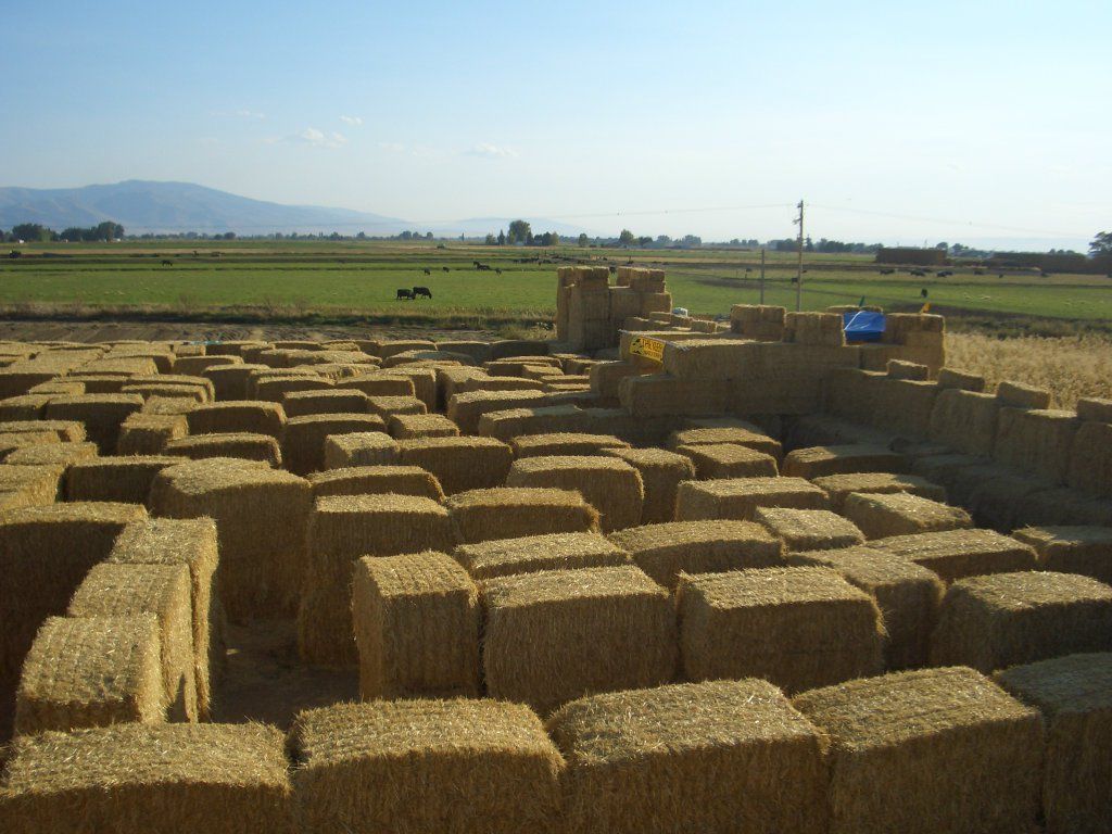 World's Largest Straw Bale Maze, world record in Rupert, Idaho World's Largest Straw Bale Maze, world record in Rupert, Idaho