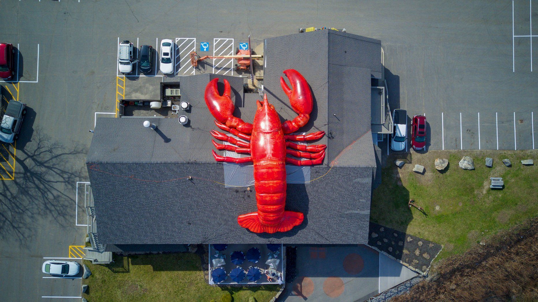 World’s Largest Inflatable Lobster, world record in Woolwich, Maine
