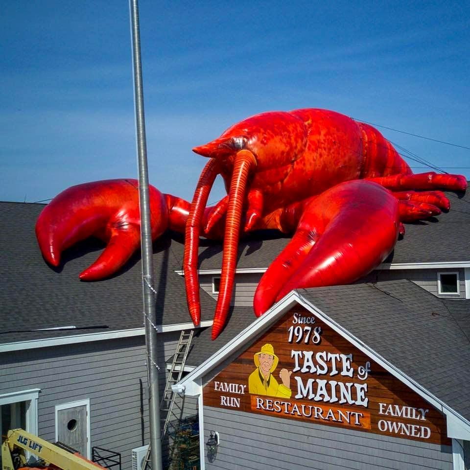World’s Largest Inflatable Lobster, world record in Woolwich, Maine
